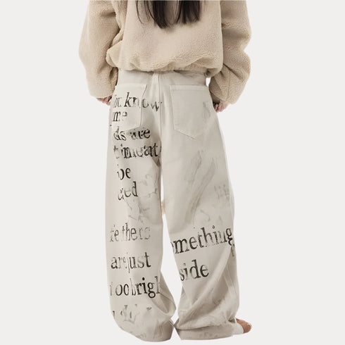 Graffiti Wide-leg jeans